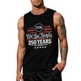 thumbnail image 2 of LNZGNM Men's 250 Anniversary USA Tank Tops Plus Size American Flag Sleeveless Shirt Muscle Graphic Tank Tops Athletic Memorial Day Tee Shirts,Black 5XL, 2 of 4