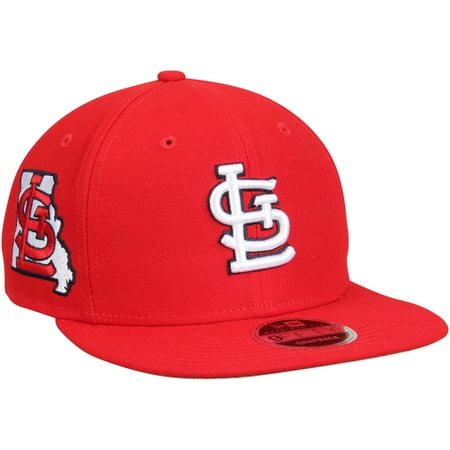 St. Louis Cardinals New Era State Clip Snapback 9FIFTY Hat - Red - OSFA
