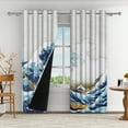 thumbnail image 2 of Aofoto Great Wave Curtains for Living Room Bedroom,Noise Reducing Thermal Insulated Window Drapes, 2 Panel, 52" W x 96"L, 2 of 6