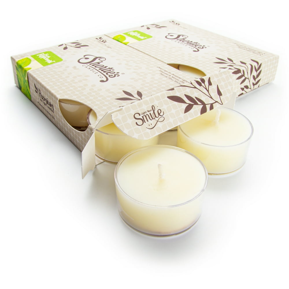 Fresh Peppermint Tealight Candles Multi Pack (12 White Highly Scented Tea Lights) Made With
