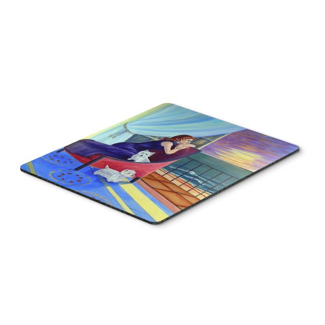 "Ratón del tesoro de Caroline / Hot Pad / Trivet, Lady with Her Westie (7167MP)" Caroline's Treasures 7167MP