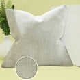 thumbnail image 4 of Paquete de 2 fundas de almohada beige de 18 x 18 pulgadas, fundas de cojín de chenilla suave para sofá, fundas de cojín de color sólido, decoración del hogar para sofá de primavera, sala de estar, 4 of 5