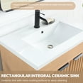 thumbnail image 6 of Palos 18" Single Bath Vanity in Fir Wood Brown with Drop-In White Ceramic Basin, 6 of 15