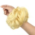 thumbnail image 3 of QTHQTFL 2 piezas de moño desordenado, coleteros para mujeres y niñas, banda elástica de goma, moño de pelo sintético ondulado y rizado, coleteros, 3 of 4