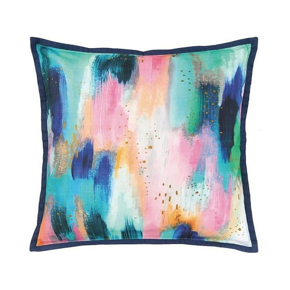 Colorful Brush Strokes Accent Pillow, 22" x 22"