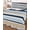 Navy blue, khaki, light blue, variant on Quilt King Size Bedding Set, Navy Blue Gray Striped Reversible Summer Quilt 3 Pieces, Farmhouse Stripes Modern Abstract Art Lightweight Bedspreads Coverlets with 2 Pillow Shams for All Seasons