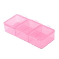 thumbnail image 6 of Unique Bargains 1 Pc 3 Compartment Pill Case Durable for Travel Pink, 6 of 6
