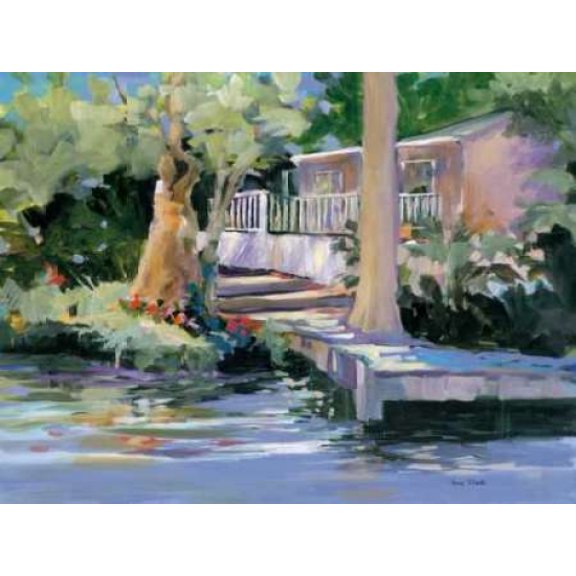 Mt Dora Canal House Canvas Art - Jane Slivka (22 x 28)