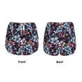 thumbnail image 5 of Lsque Flowers ad Butterflies Printed Women's Running Shorts with Liner Pockets,Elastic Quick Dry Workout Athletic Gym Yoga Shorts,Womens High Waist Shorts-Large, 5 of 9
