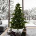 thumbnail image 5 of Vickerman 7.5' x 67" Sherwood Fir Artificial Christmas Tree with Warm White LED Lights, 5 of 5