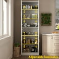 thumbnail image 4 of MONSLIPA 70.9''H Freestanding Pantry Cabinet with 4 Doors & 6 Shelves White, 4 of 6