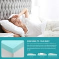3 Inch Cool Gel Memory Foam Mattress Topper Queen Size Bed,Removable Soft Cover, Comfort Body