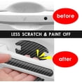 thumbnail image 3 of LAICAIW 8Pcs Universal 3D Carbon Fiber Car Door Handle Sticker Scratches Protective Films, Self-Adhesive Car Door Bowl Protection Stickers Fit All Car Models, black, m, 3 of 6