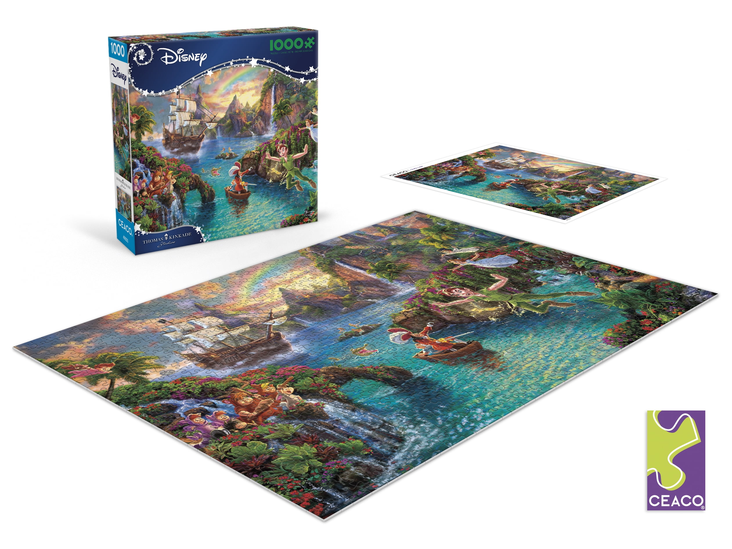 Ceaco 1000 Piece Peter Pan's Neverland Interlocking Jigsaw Puzzle