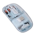 thumbnail image 1 of Transparent Computer Mouse, USB C Rechargeable Transparent Computer Mouse, 2.4G BT1 BT2 Tri Mode USB Rechargeable  BT Mouse with USB Receiver for Laptop, 1 of 7