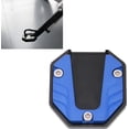 thumbnail image 4 of ZOUSSIQI Motorcycle Kickstand Plate, Universal Motorcycle Aluminium Alloy Side Stand Extension Plate High Strength Kickstand Pad Plate Support Accessory (Blue) CA919-42400, 4 of 9