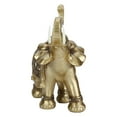 thumbnail image 3 of Estatua de elefante elegante de resina dorada, artesanía Feng Shui, adornos para el hogar, regalo, 3 of 14