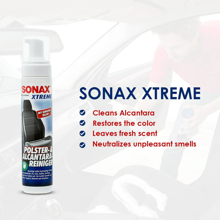 SONAX by Boxiti Upholstery & Alcantara Cleaner Comes with Hand Wipe 8.45 fl. oz