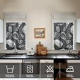 thumbnail image 2 of Vintage Kitchen Food Cooking Chef Tier Cafe Curtains for Bathroom Living RV Rod Pocket Window Drapes 36 Inch 2 Panels Set 28"x36" 2 Panels Window Treatment Tiers, 2 of 4