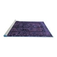 thumbnail image 2 of Ahgly Company Machine Washable Indoor Rectangle Persian Blue Traditional Area Rugs, 8' x 10', 2 of 4