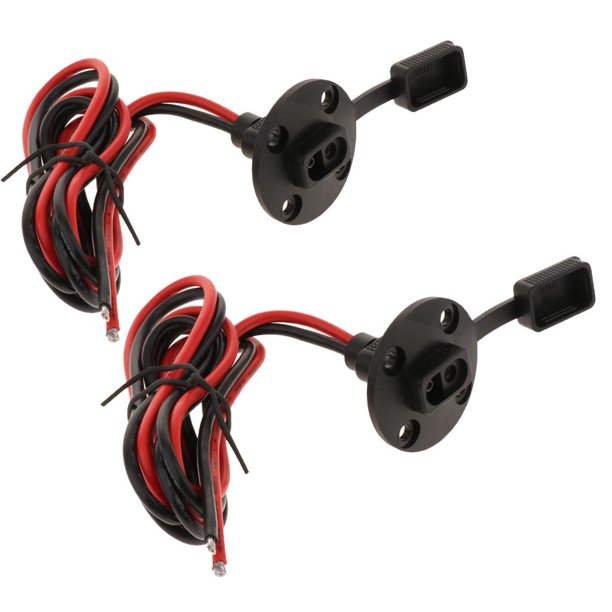 2x SAE Socket Sidewall Port, Universal SAE Montaje En Panel De Rápida A Prueba De Agua Para Motocicletas, Motores Para Césped, Cargador De Ba Baoblaze SAE Toma de corriente Lado lateral