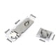 thumbnail image 3 of FOMIYES 2Ud Hasp Para Puerta De Inoxidable 304 Ideal Para Garajes Y Cobertizos Color Plata, 3 of 8