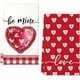 thumbnail image 3 of Lunxisen 2 Pcs Valentine's Day Kitchen Towels Dish Towels, Red Heart Hand Towels for Home Decoration Farmhouse Holiday Wedding Anniversary Birthday(23.6*15.8in), 3 of 8