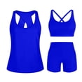thumbnail image 2 of Antinious Women Tank Mild 3 Piece High Waist Bikinis Set, 2 of 5