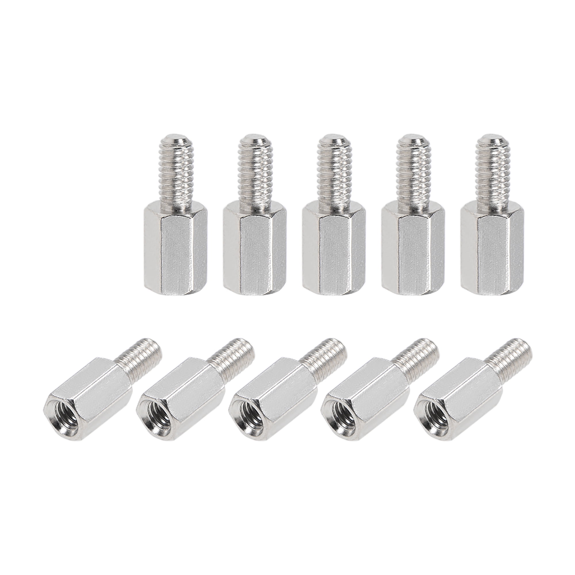 Details about   M3 x 7 mm 6 mm Male to Female Hex Nickel Plated Spacer Standoff 50pcs 