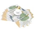thumbnail image 2 of XMXT 4 Pcs Woven Placemats, Colorful Abstract Graffiti Stain Resistant Anti-Skid Placemat for Kitchen Table, 12 x 18 inches, 2 of 6