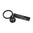 thumbnail image 2 of PVCS Couple Keychain Letter Stainless Steel Keychain Birthday Gift, 2 of 4