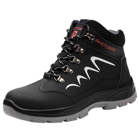 Win s Way Men's High Top Welding Boots, Steel Toe Puncture Proof Work Sneakers for Safety