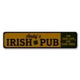 thumbnail image 2 of Irish Pub Shamrock Novelty Decor, Metal Wall Sign - 4x18 Inches, 2 of 4