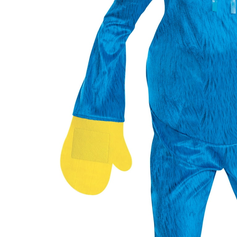 Disguise Huggy Wuggy Adult Costume, Official Poppy Playtime Halloween Costume with Headpiece, Size AD XS/S (28-30