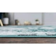 thumbnail image 4 of Unique Loom 3137823 4 x 6 ft. Salle Garnier Sofia Rectangular Rug, Turquoise, 4 of 5