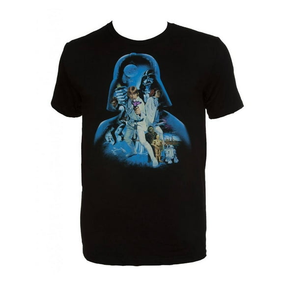 Star Wars Darth Vader Silhouette T-Shirt à Manches Courtes pour Hommes - 2X-Large