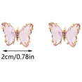 thumbnail image 4 of Kiplyki Ladies Fashion Creative Multicolor Diamond Butterfly Stud Earrings, 4 of 4