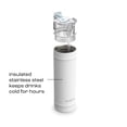 thumbnail image 6 of Bubba Water Bottle, 24 Oz, Stainless Steel, Vacuum Insulated Leakproof, DualSip 2-Way Lid, Fresh Kicks, 6 of 10