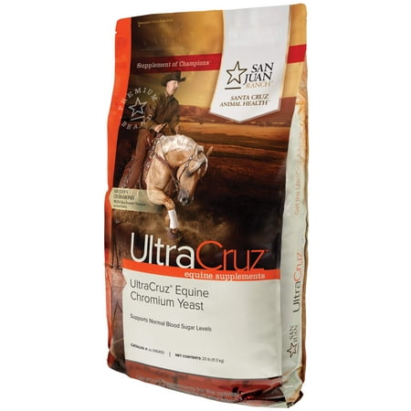 UltraCruz Equine Chromium Yeast Supplement for Horses, 25 lb, Pellet (200 Day