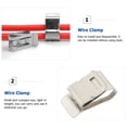 thumbnail image 4 of Shisuyan 30pcs Outdoor PV Solar Cable Wire Clamp Solar Cable Management Fixing Clamp, 4 of 8
