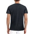 thumbnail image 3 of Mens Henley Shirts Henley Collar Short Sleeve Slim Fit Solid Color Casual Loose T Shirts, 3 of 5