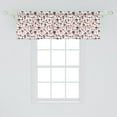 thumbnail image 2 of Ambesonne Valentines Window Valance, Hearts in Lamps Romance, 54" X 18", Vermilion and Scarlet, 2 of 3