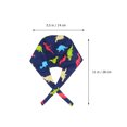 thumbnail image 4 of Dinosaurs Printed Strappy Hat Cotton Adjustable Dustproof Reusable Working Caps (Free Size), 4 of 9