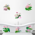 thumbnail image 3 of Lotus Toilet Stickers Bathroom Decoration Stickers Self-adhesive Paintings Removable PVC Sticker For Bathroom Decor, 3 of 8