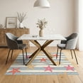 thumbnail image 3 of ODIKA 5'x7' Machine Washable Non-Slip Area Rug, Vintage Driftwood Starfish Nautical Bath with Weathered Design High Traffic Rug, Beige, 426902, 3 of 7