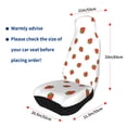 thumbnail image 4 of Sikiie Hand Drawn Strawberry Car Seat Protector 2 Pack Car Seat Cushion Mat, Car Seat Covers for SUV, Truck, Van, 4 of 7
