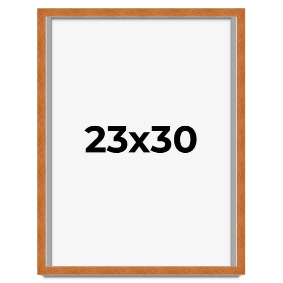 23x30 Shadow Box Frame Brown | 0.875 Inches Deep Real Wood Contemporary Shadowbox Display Frame |