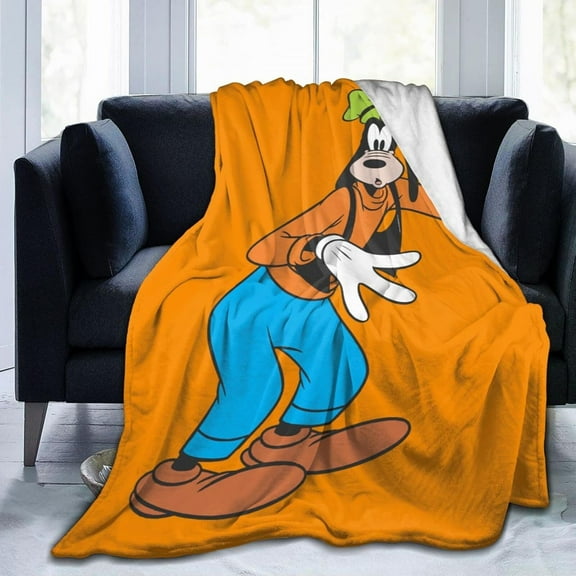 Goofy Style-100 Ultra-Soft Micro Warm Fuzzy Fleece Blanket Throw Gift Decoration For Home Car Camp Office 60"x50"
