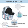 thumbnail image 4 of "Fun Floral Cat Backpack - Perfect Gift for Students, Durable Bookbag for College, Waterproof Laptop Bag with Pockets", 4 of 6