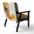 thumbnail image 5 of Designart "Golden Colorful Pattern" Upholstered Modern & Contemporary Accent Chair and Abstract Arm Chair - Multiple Color & Pattern, 5 of 7